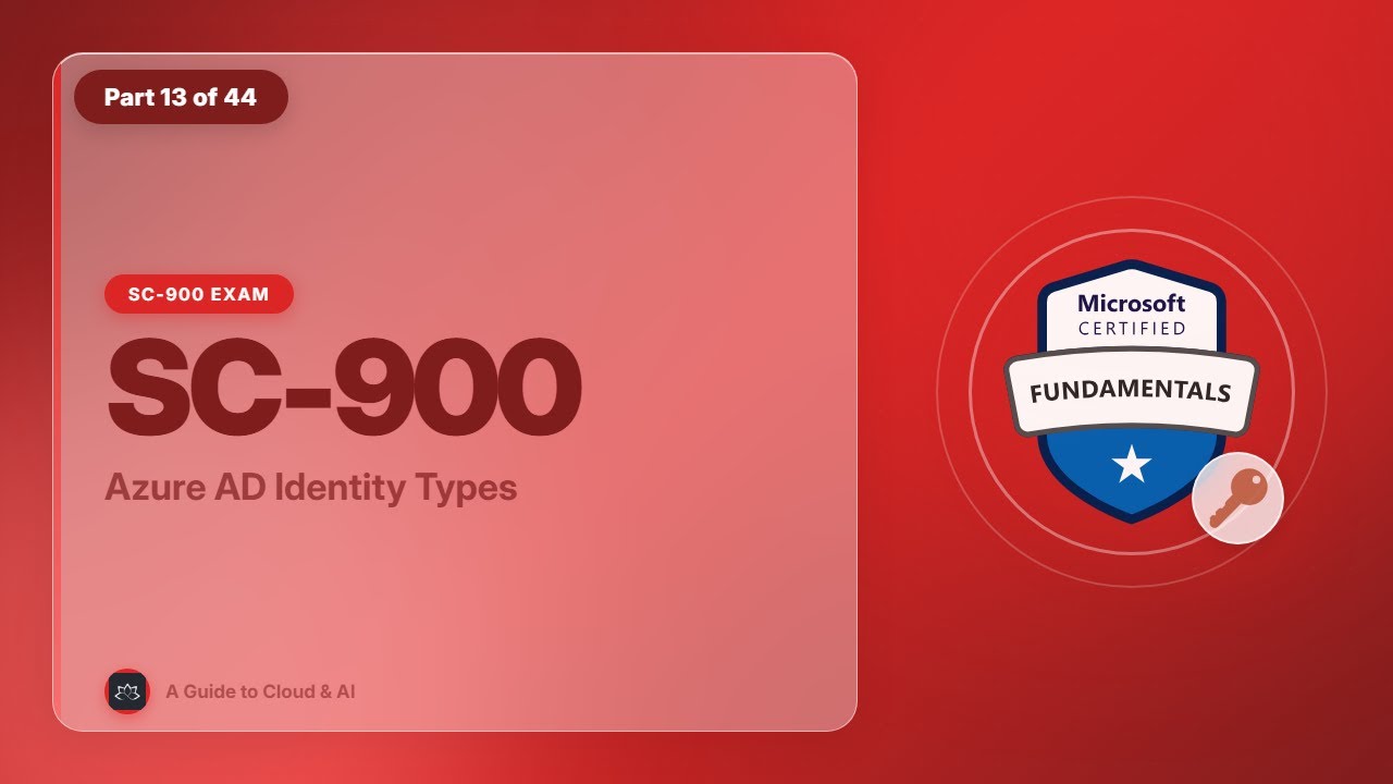 SC-900 EP 13: Azure AD Identity Types