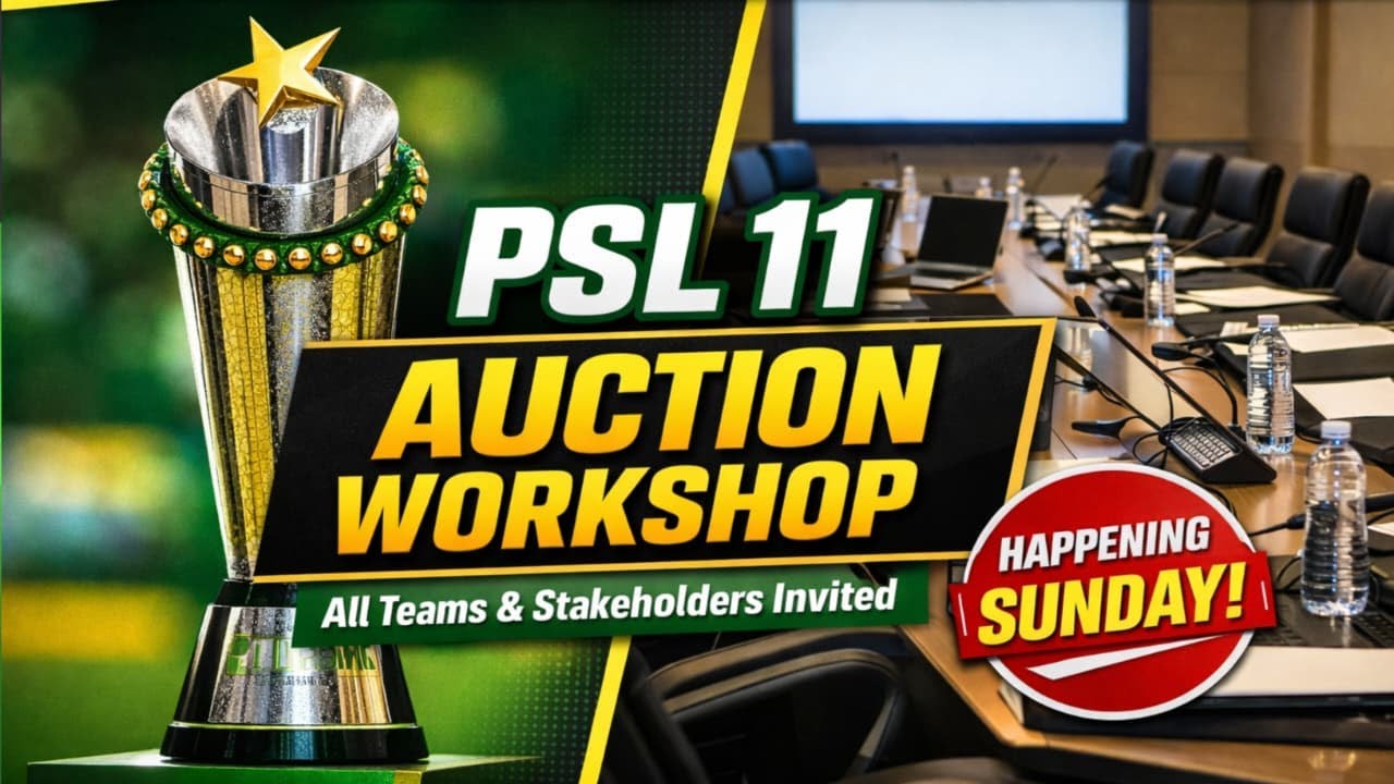 PSL 2026 Meeting on Auction Rules | PSL 11 Updates | PSL 2026 News