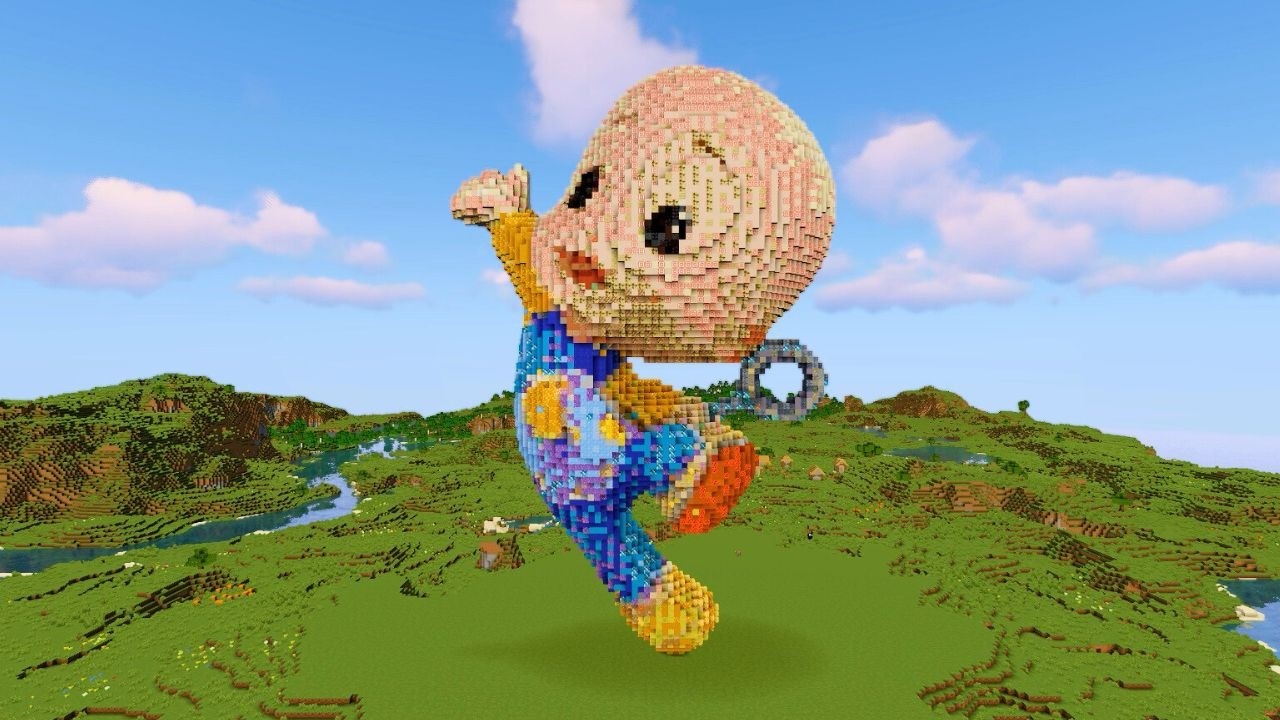 Кукин | 3D-постройка в стиле пиксельной графики в Minecraft