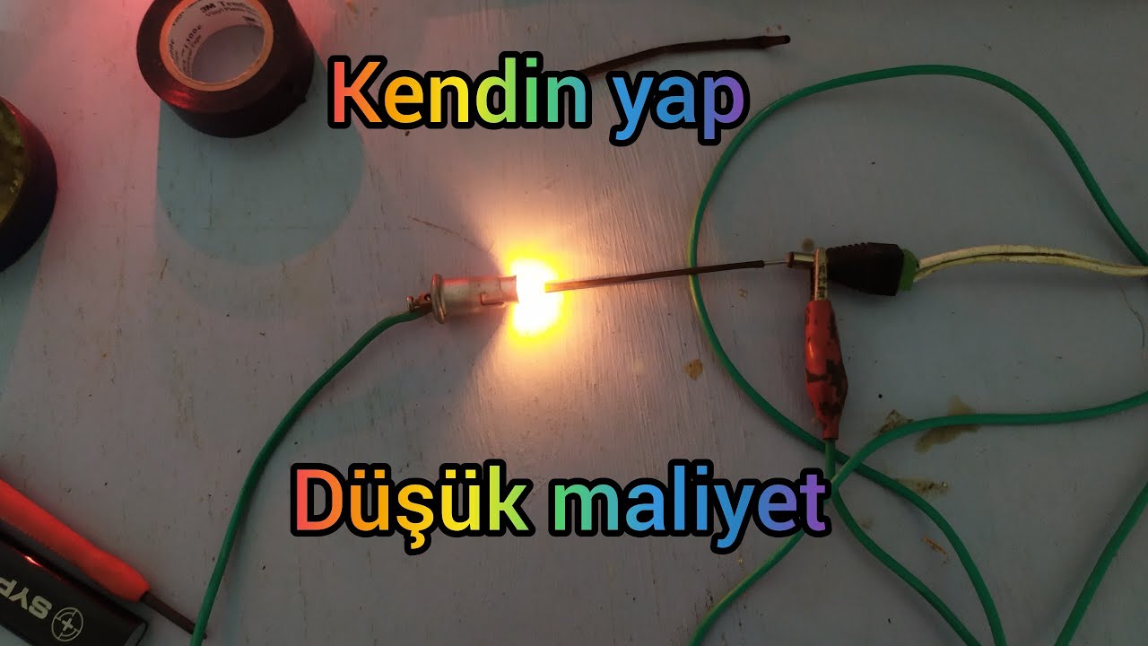 Evde düşük maliyetli 12 volt oto elektrikçi kontrol kalemi yapımı, ampül değişimi kolay ve dayanıklı