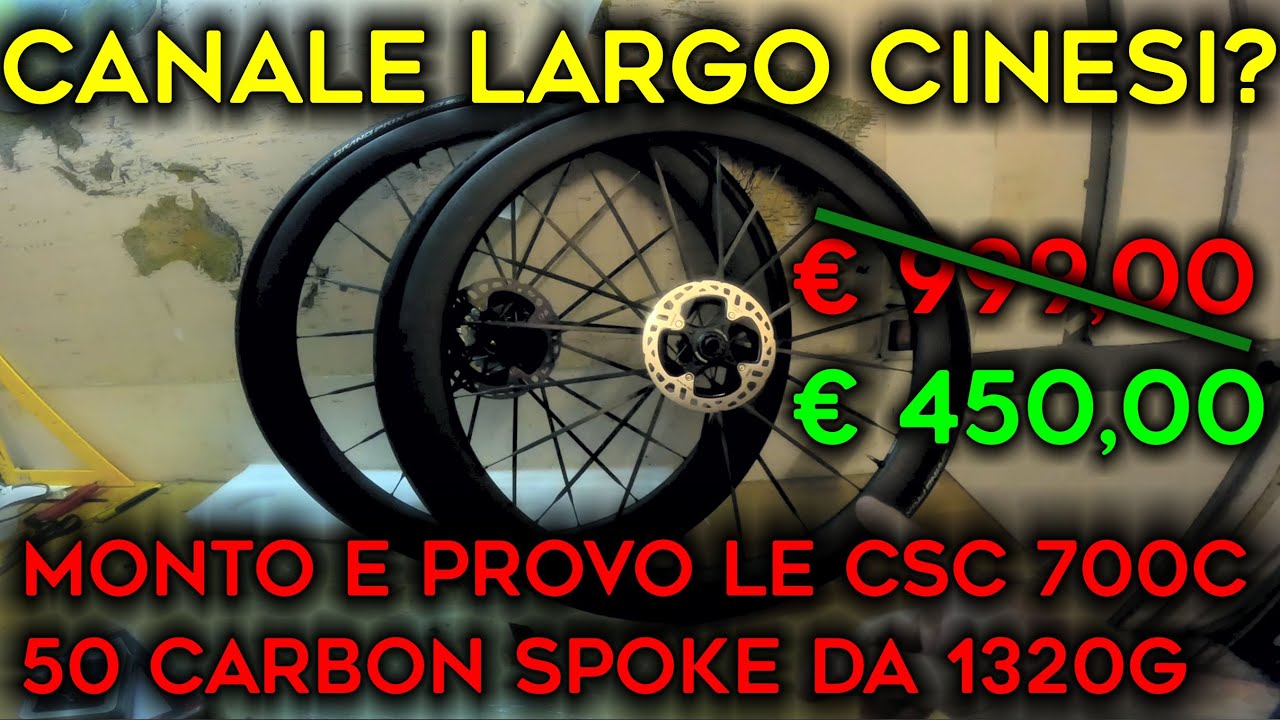 Ruote Carbon spokes 1320g a meno di 500&euro;