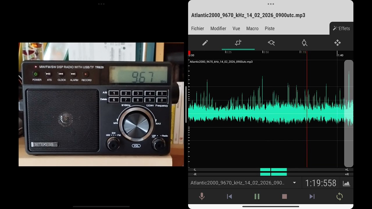 Atlantic 2000 International - 9670 kHz - 14/02/2026 09:00 UTC