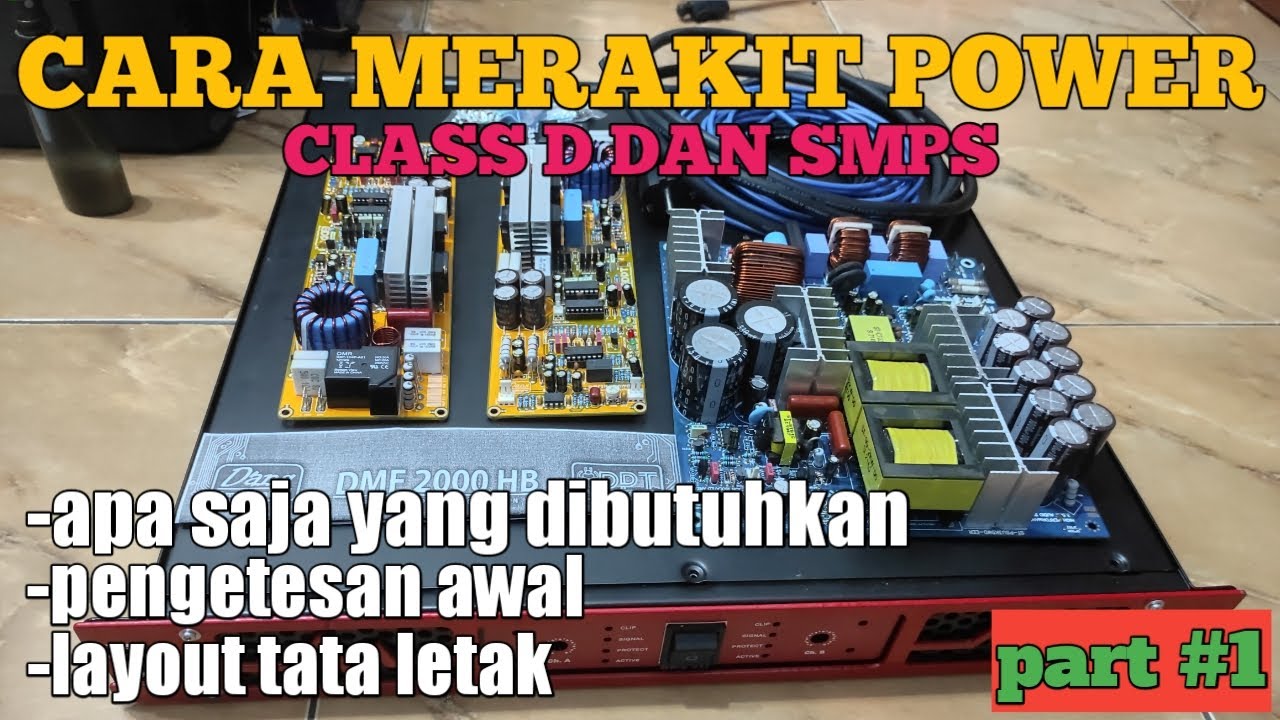 Build a high power amplifier Class D clear and powerfull PART#1