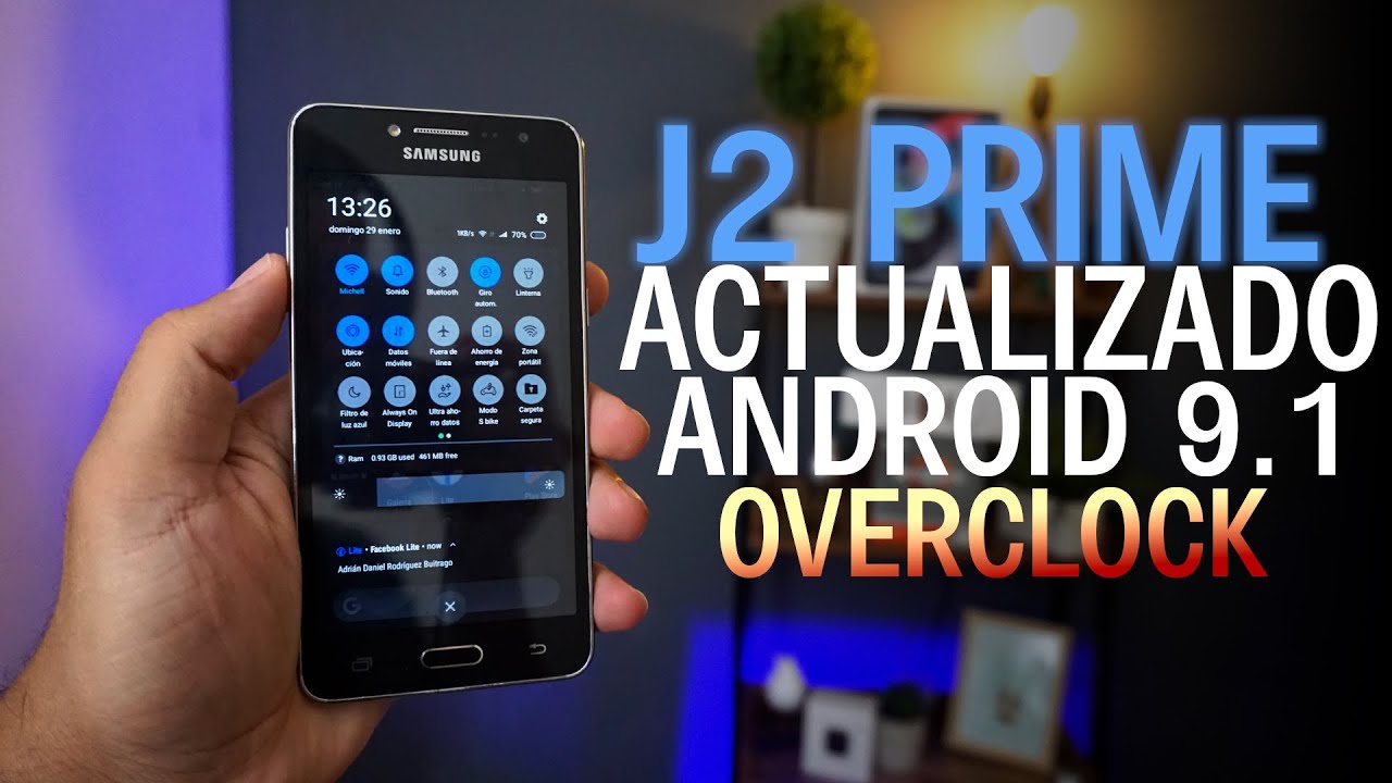 potencie este j2 prime con android 9.1 y overclock