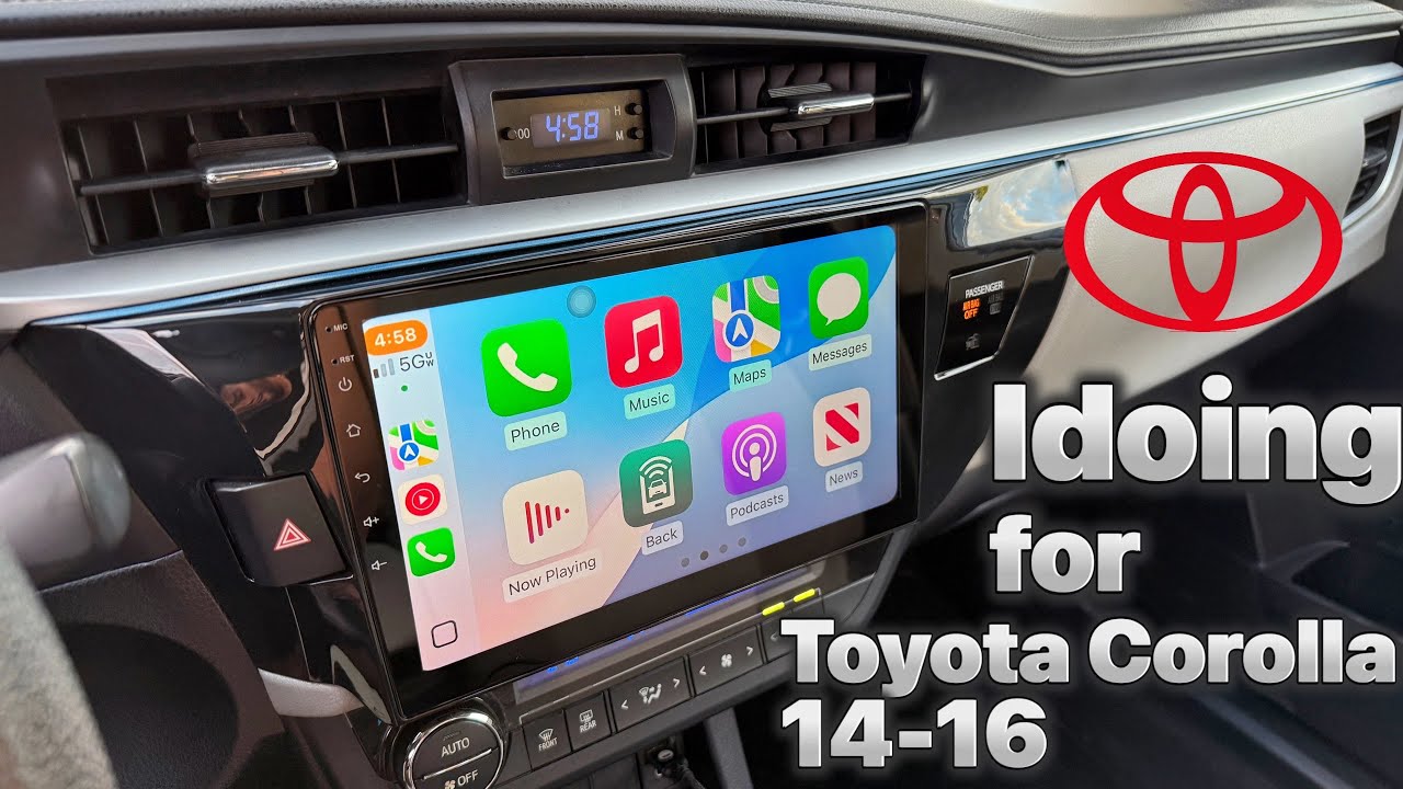 Toyota Corolla 14-16 Latest CarPlay/Android Auto Idoing Radio 10.2