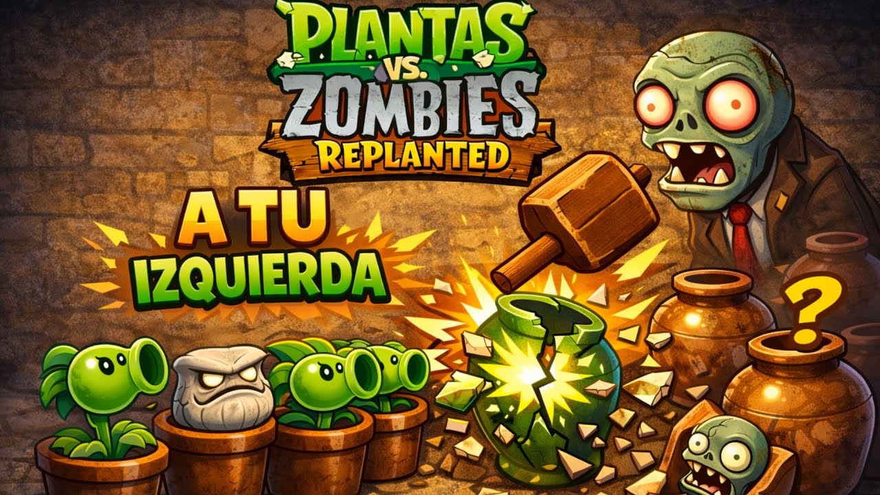 A tu izquierda – Minijuego Rompejarrones de PVZ Replanted