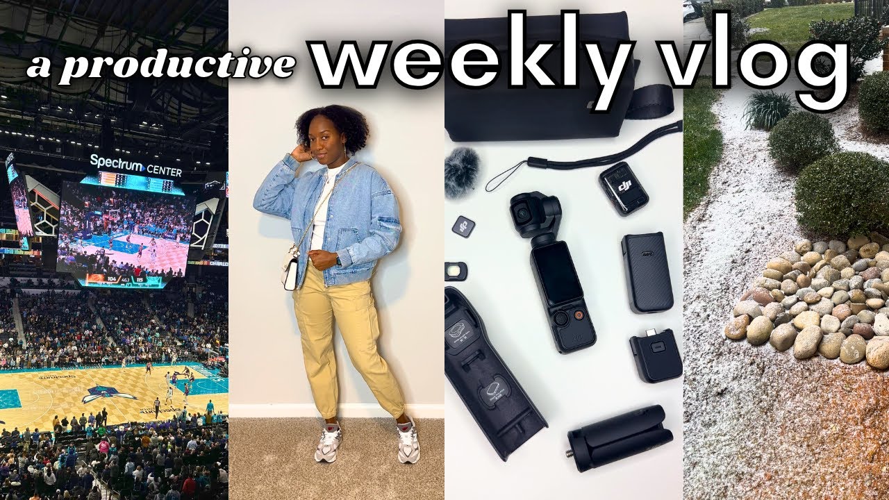PRODUCTIVE WEEKLY VLOG | First Week of 2025, Apartment Organization, Balancing 9-5 & Content Creator