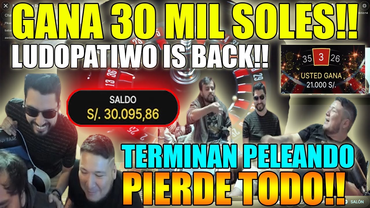 💸LUDAPAT&Iacute;A!! IWO JUNTO A SIDERAL Y KINGTEKA PIERDEN 30 MIL SOLES EN 10 SEGUNDOS!! 💸🤑