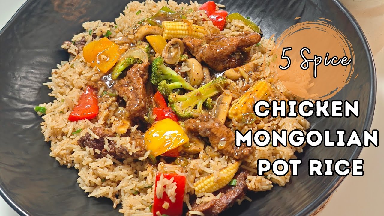 Chicken Mongolian Pot Rice - Mumbai 5 Spice  Restaurant Style | One Pot Chicken Fried Rice