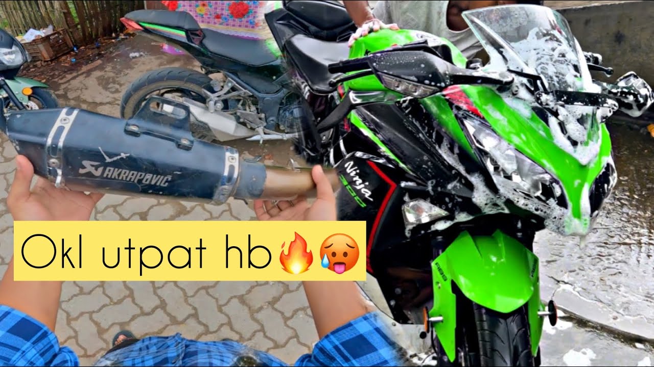 Bike washing🧼koribo loi buli(exhaust logai dew nki🔥🥲)