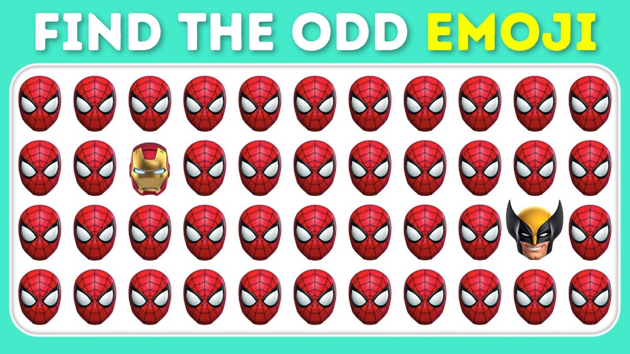 🔥 Can You Find the Odd Emoji Out? 😎 | Emoji Quiz Challenge