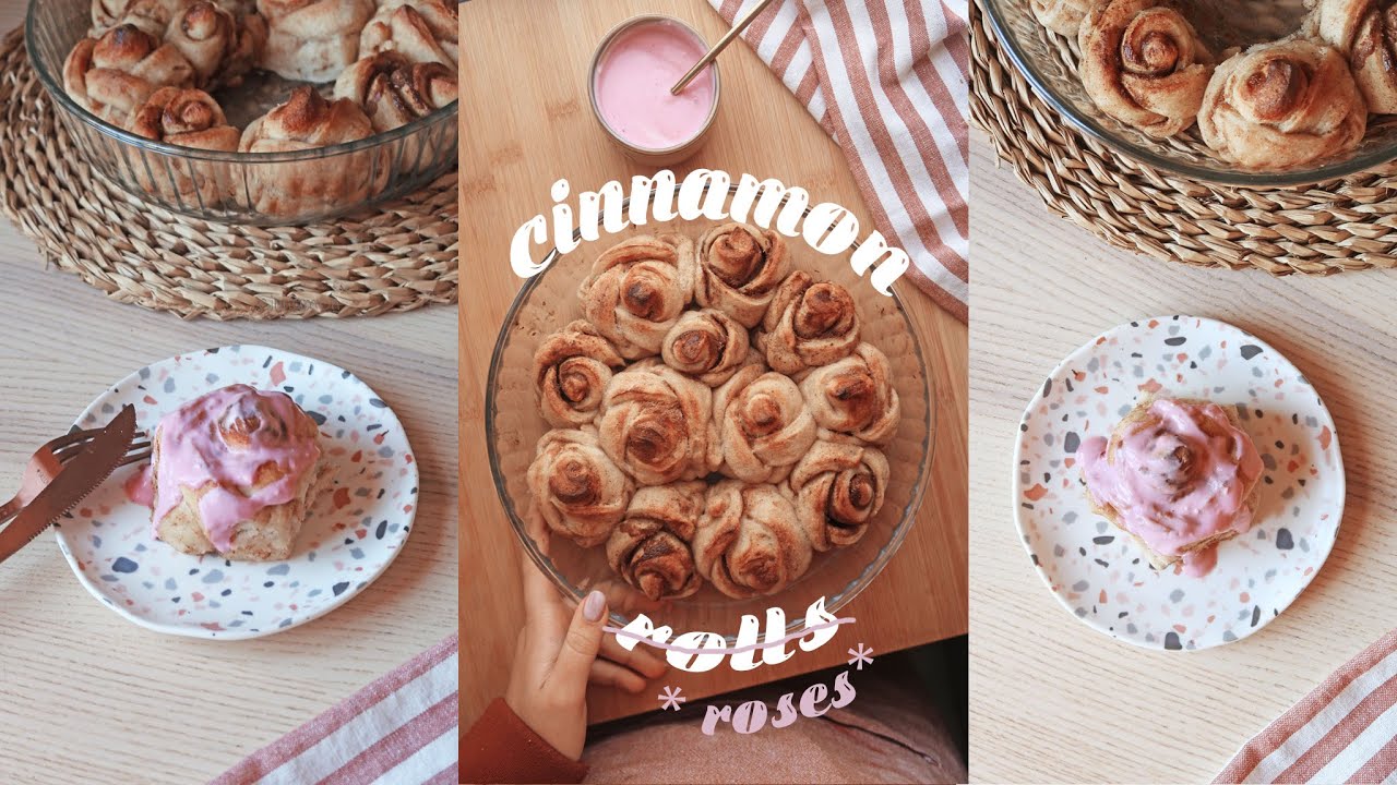 CINNAMON ROSES (rollitos de canela) sin gluten y menos azúcar l mindful baking 01