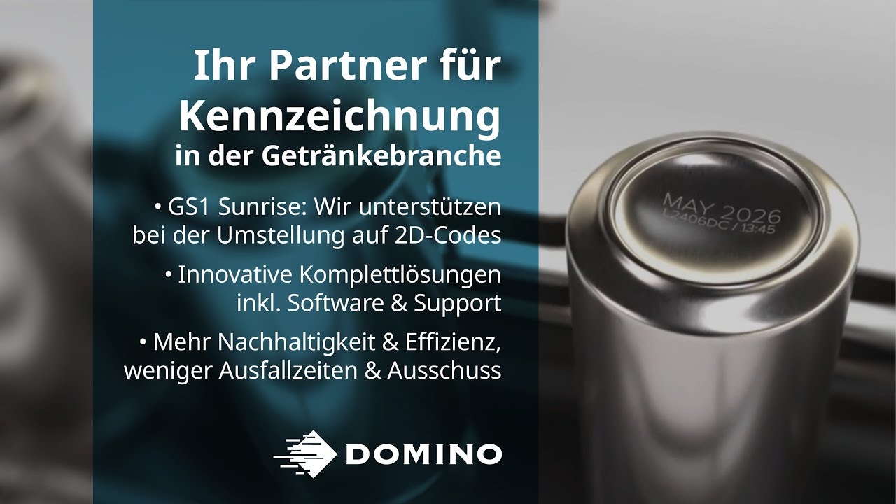 Highspeed-Getränkecodierung: Domino ist Dein Partner für ganzheitliche Lösungen | Domino Deutschland