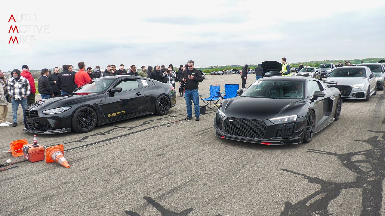 850HP LCE Audi R8 V10 Bi-Turbo vs 780HP HPT BMW M4 G82