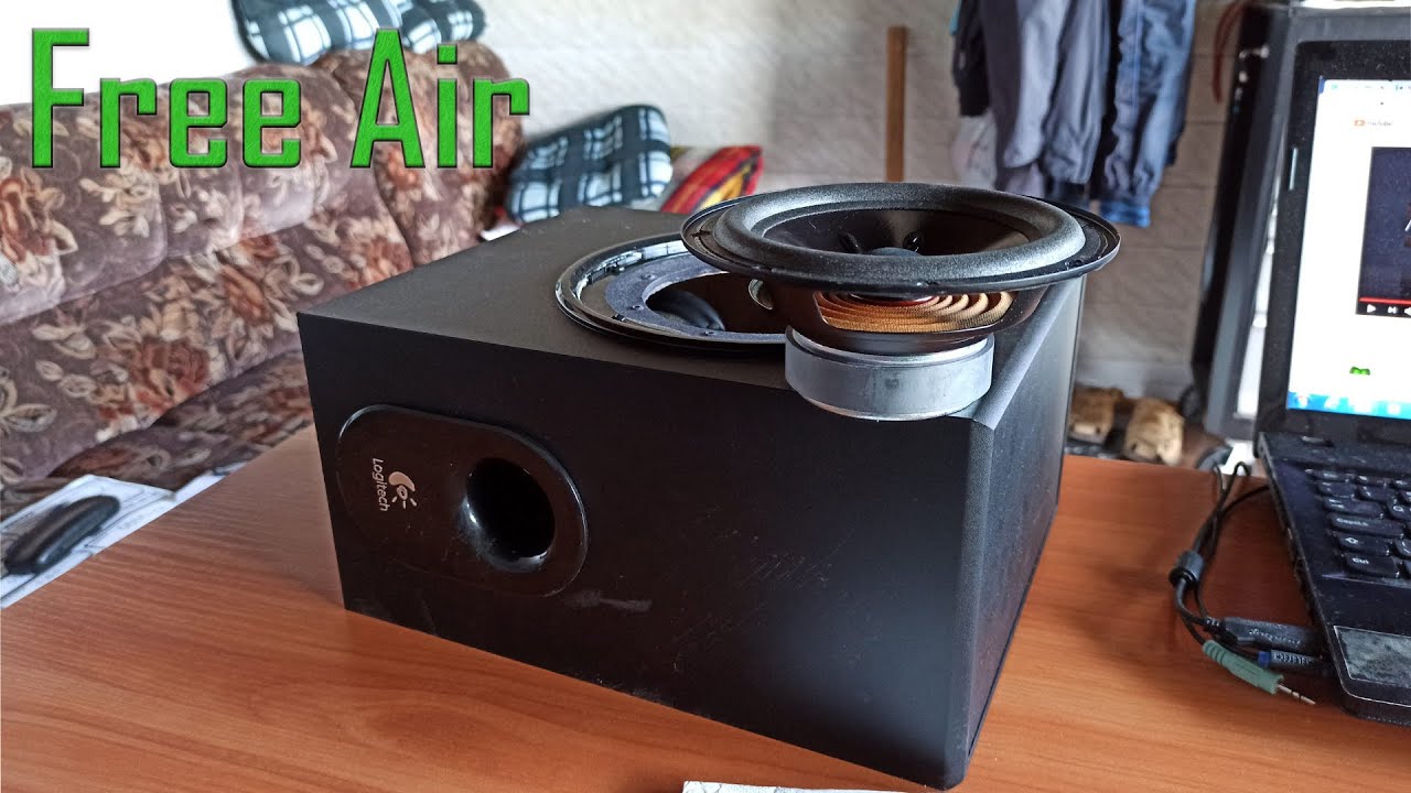 Logitech x530 Free Air Bass Test[4k]