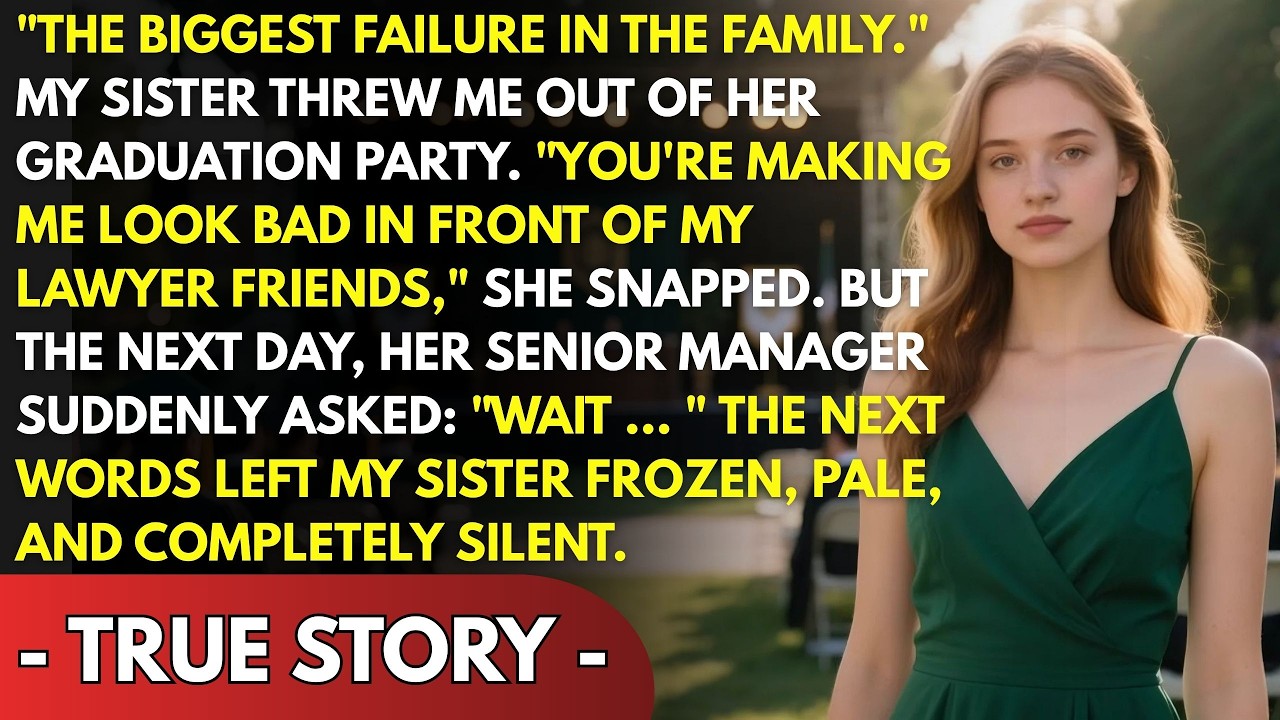 MY SISTER HUMILIATED ME AT HER GRADUATION—SO THE NEXT DAY I TOOK THE JOB SHE’D BEEN BRAGGING ABOUT