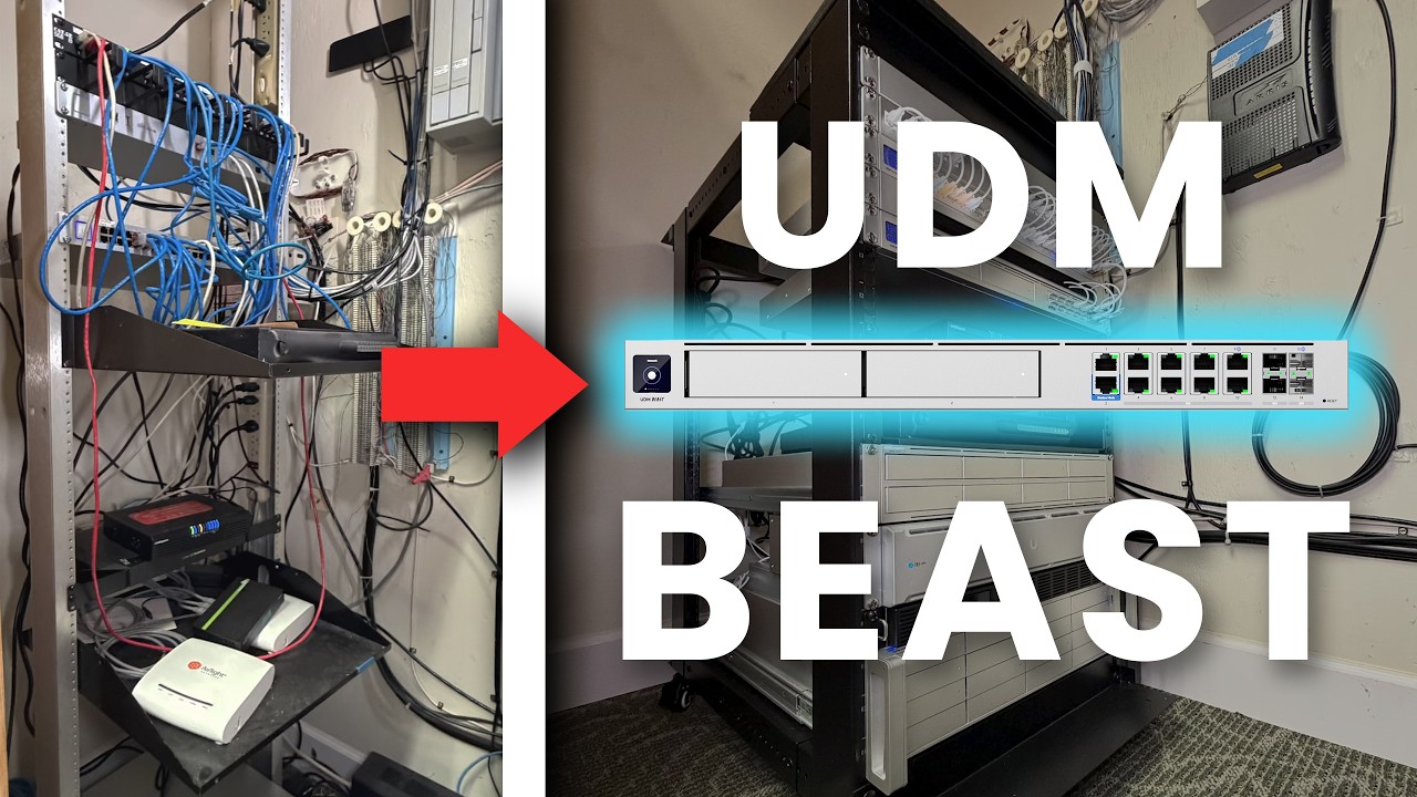 Kablarski chaos w sieci a nowy MDF + bestia Ubiquiti UDM