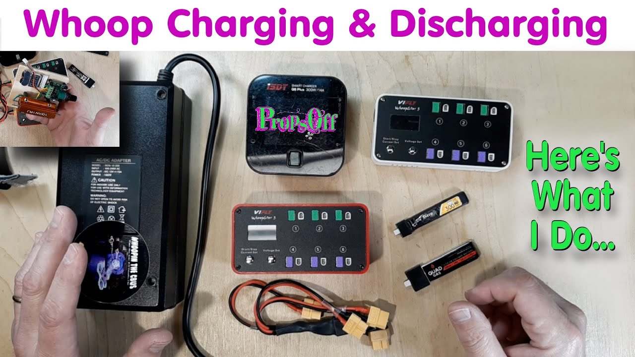 1S Lipo Whoop Charging & Discharging & How To Charge 1S - 6S Lipo Batteries