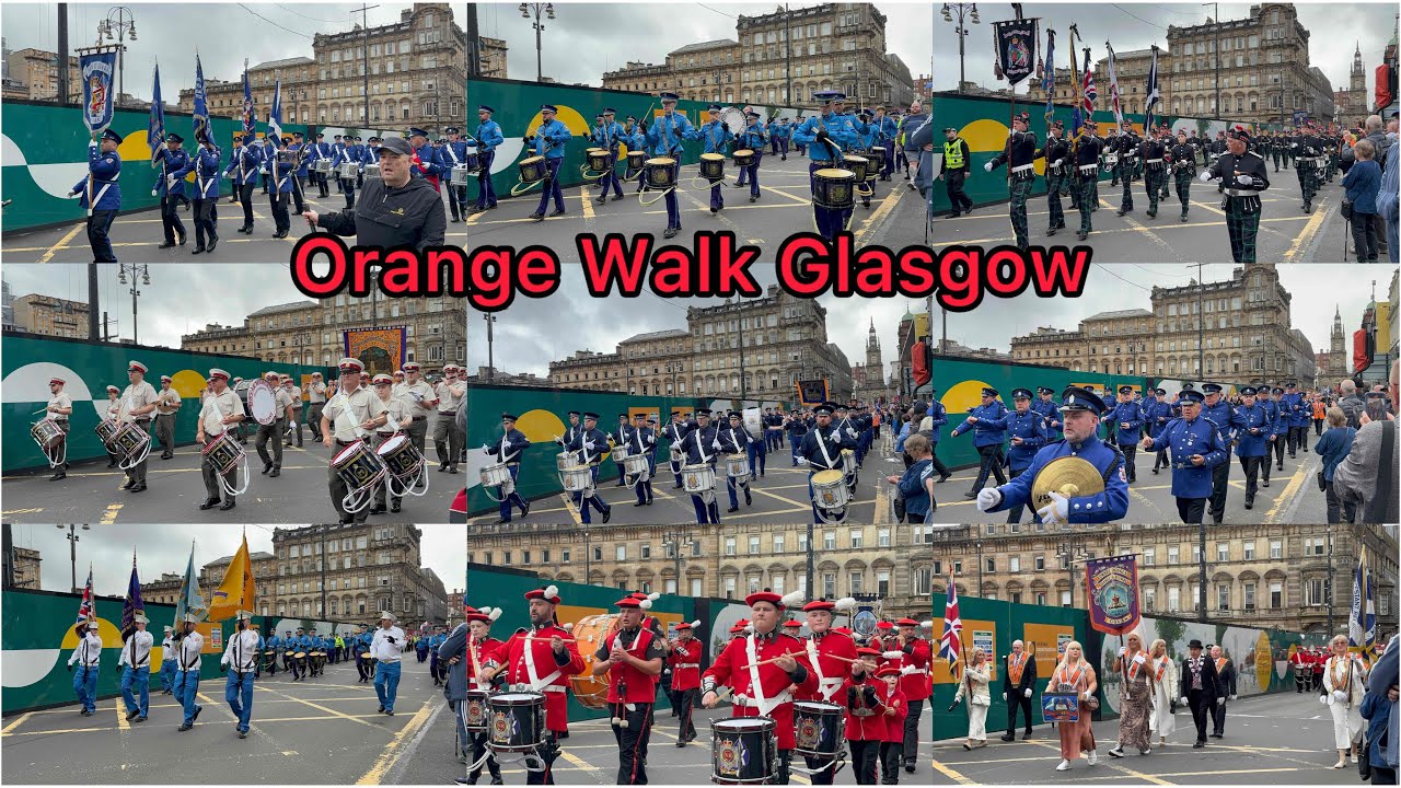 Orange walk in Glasgow 5 July 2025 ￼