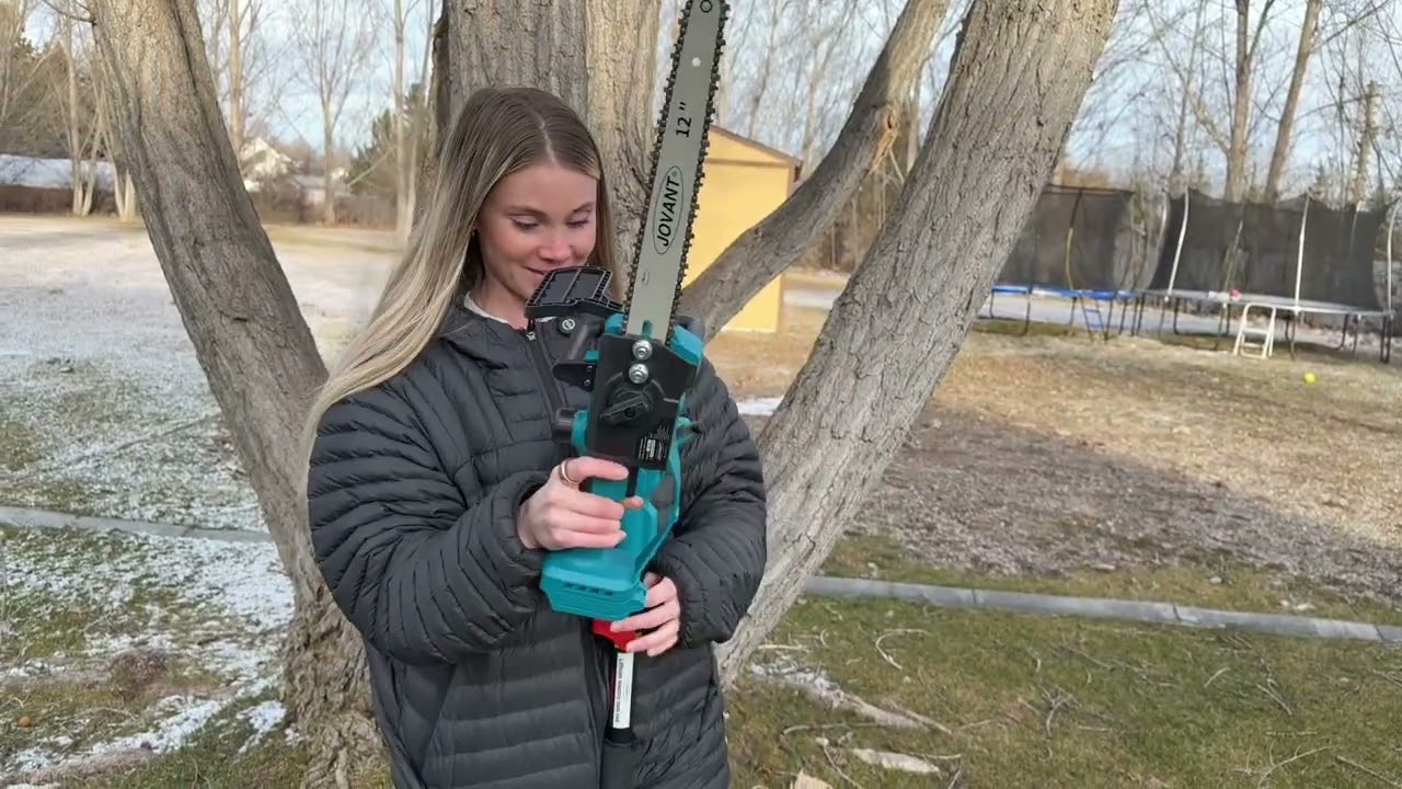 Real Time Use - Jovant 12 Inch Electric Pole Saws