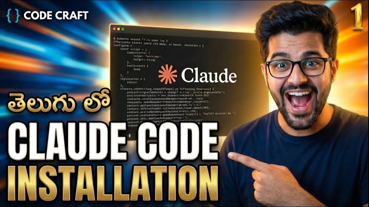 Claude Code Telugu Tutorial 🤖 | What is Claude Code? (Complete Setup) | Anthropic