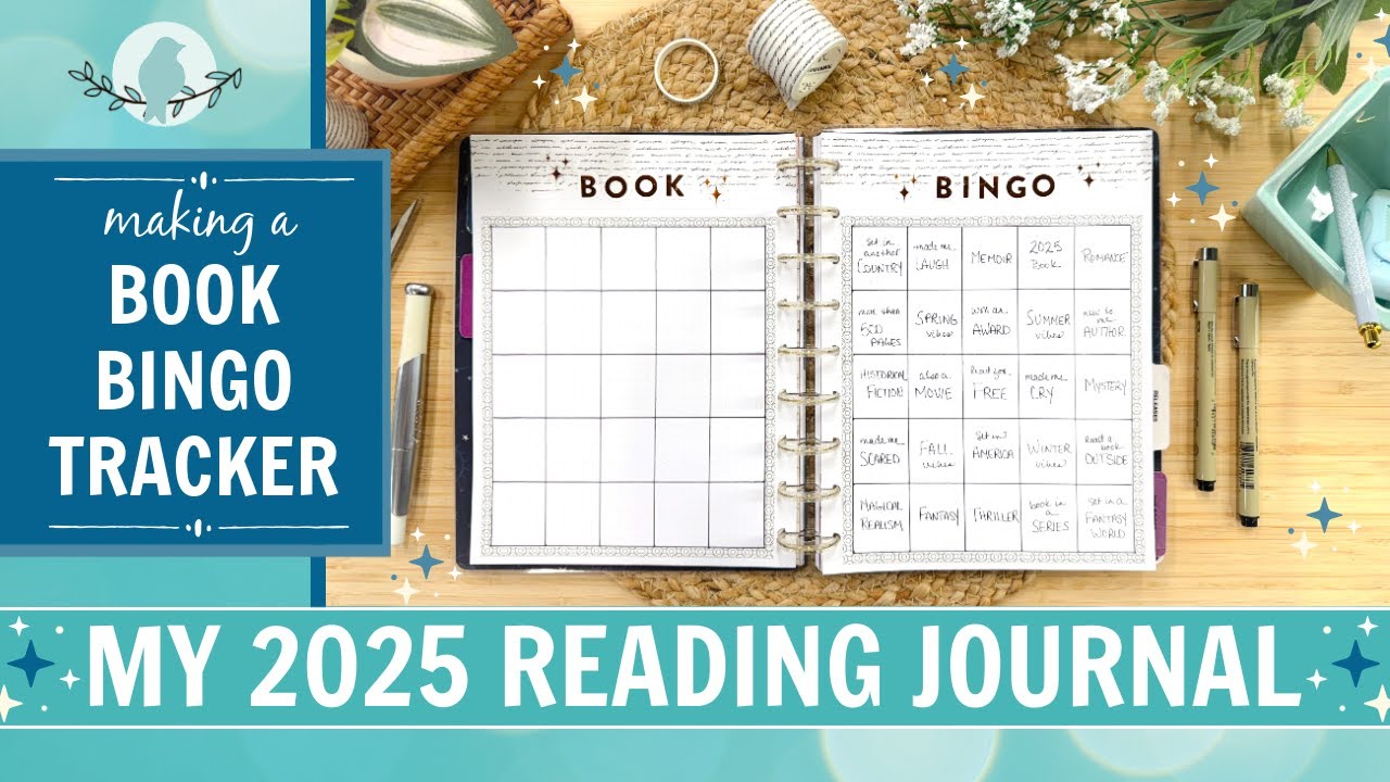 Making a Book Bingo Tracker for My Reading Journal | Happy Planner