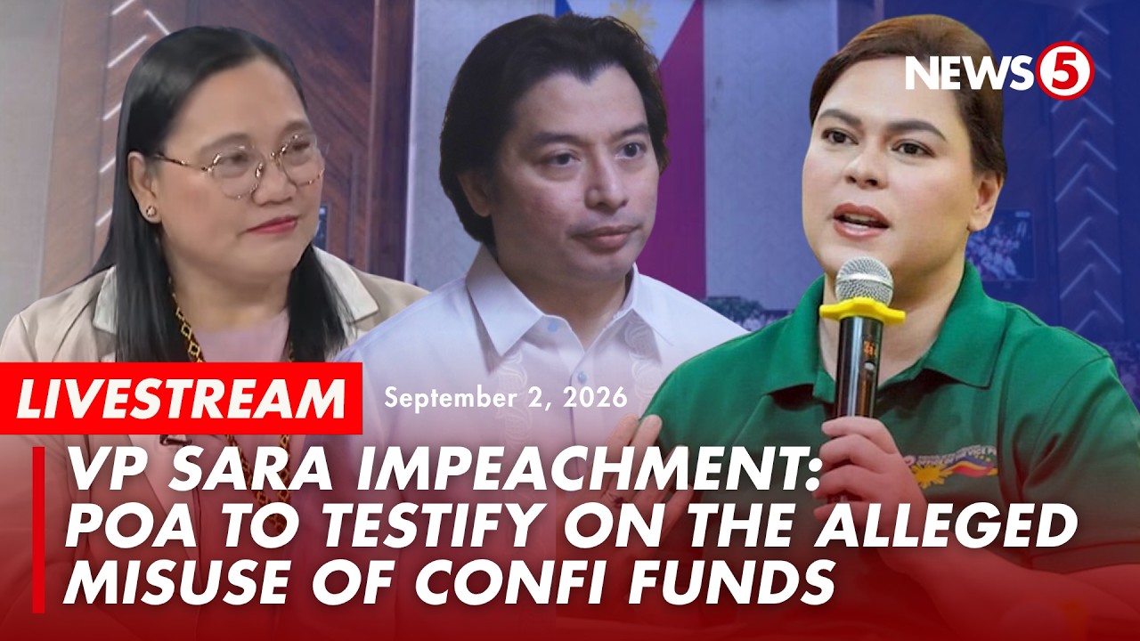 LIVE | Impeachment hearing of VP Sara Duterte - Day 21 #VPSaraonTrial (September 2, 2026)