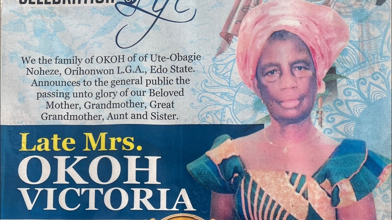 THE BURIAL CEREMONY OF LATE MRS OKOH VICTORIA IN AGBOR OBI