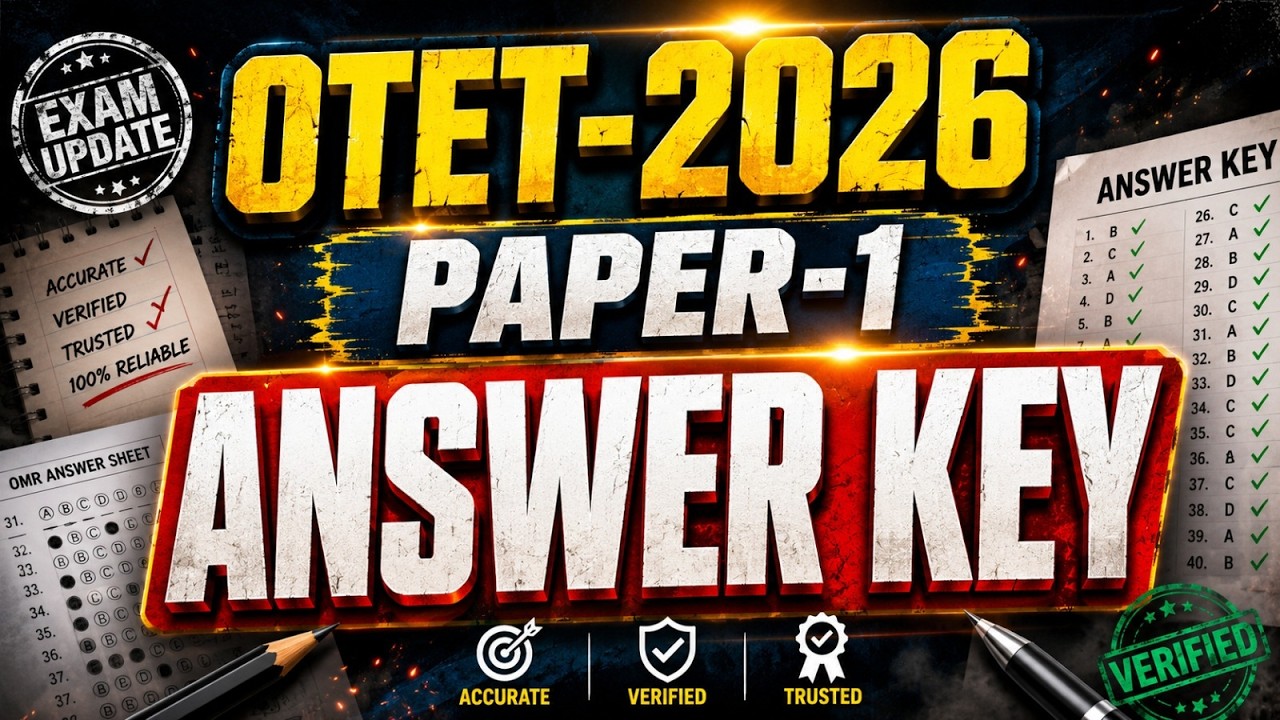 OTET 2026 Paper 1 Answer Key Discussion | Complete Solution & Marks Calculation | OTET 2026