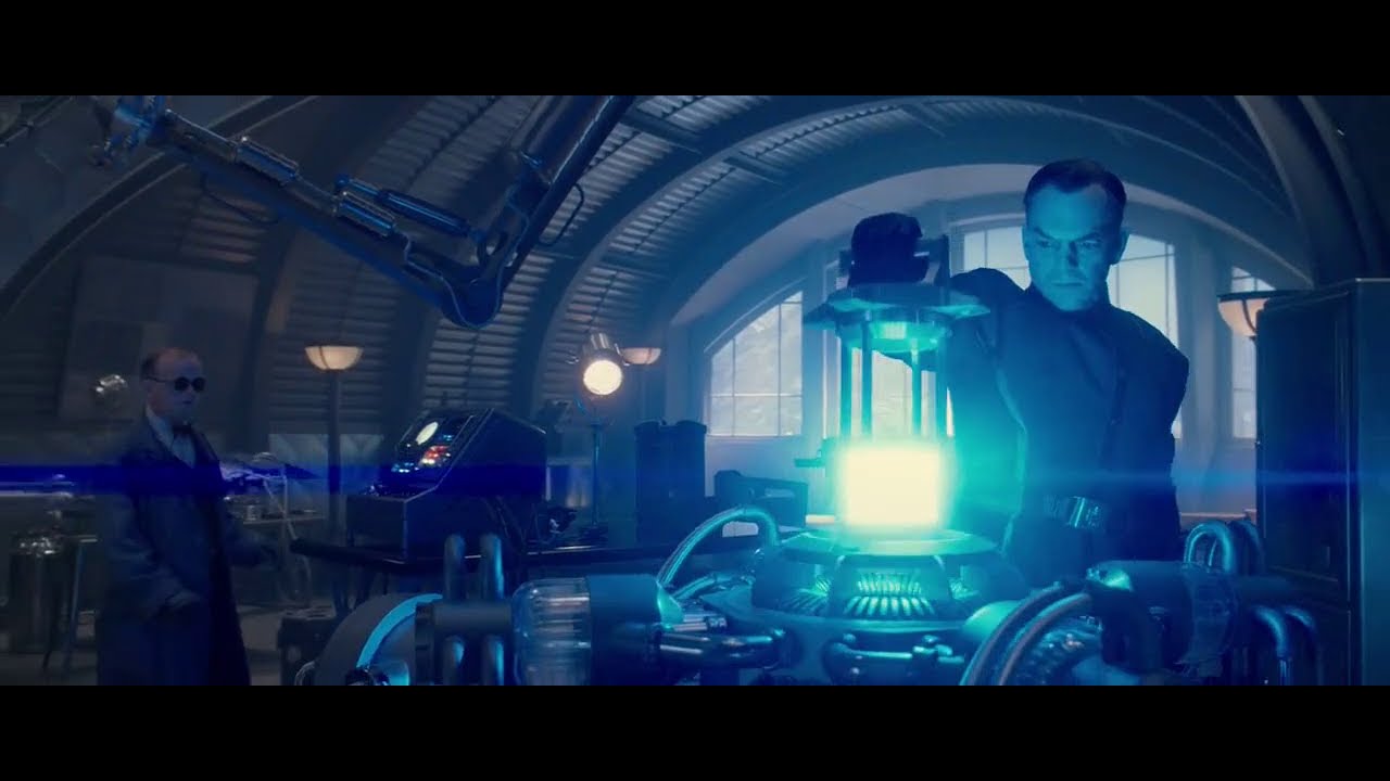 Hydra uses The Tesseract-Red Skull harness the power of Tesseract-Captain America  Movie Scenes HD