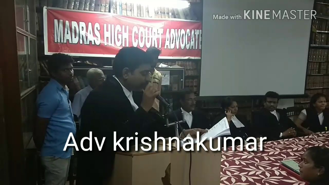 Adv krishnakumar (secretary) /civil judges exam training /High court