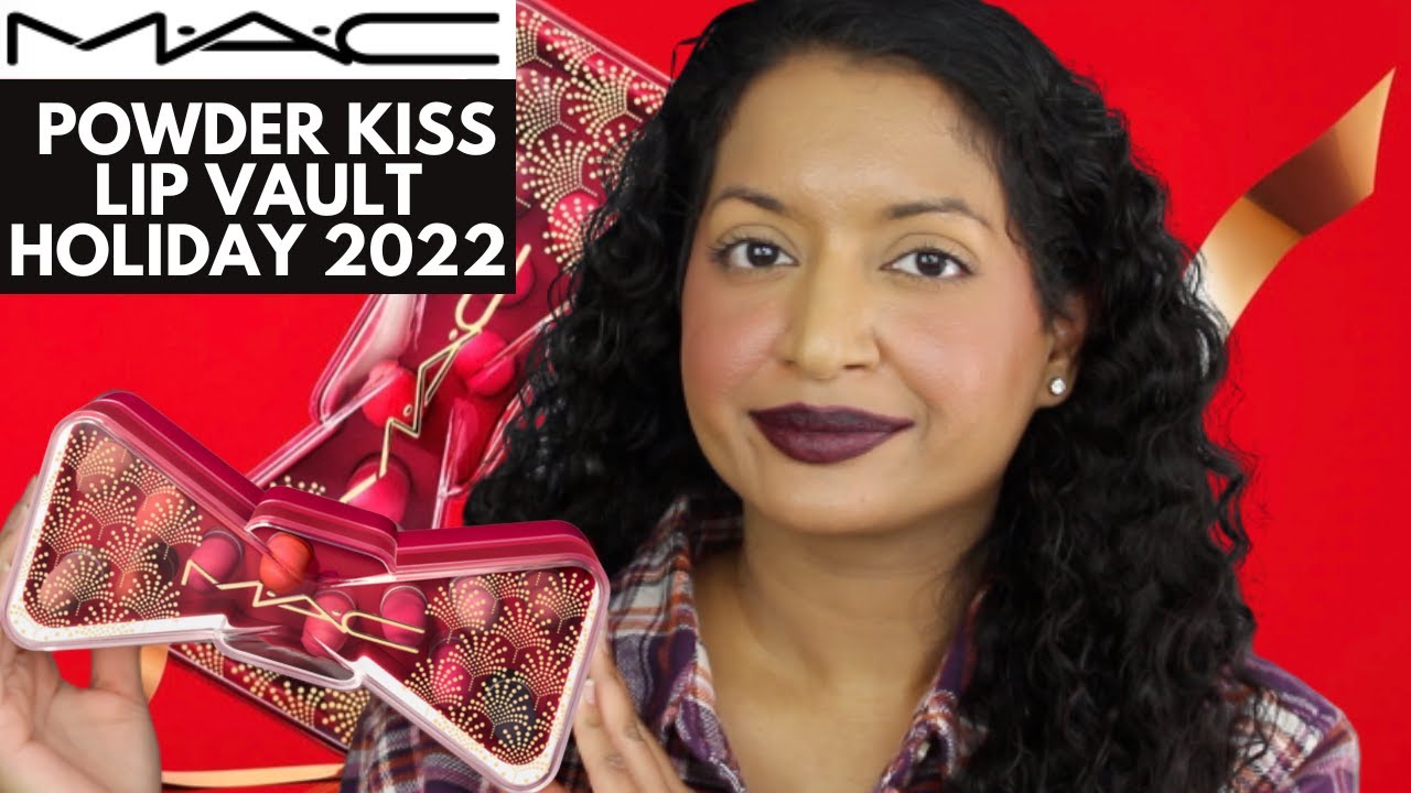 Mac Cosmetics Celebrate In Colour Powder Kiss Lip Vault Review