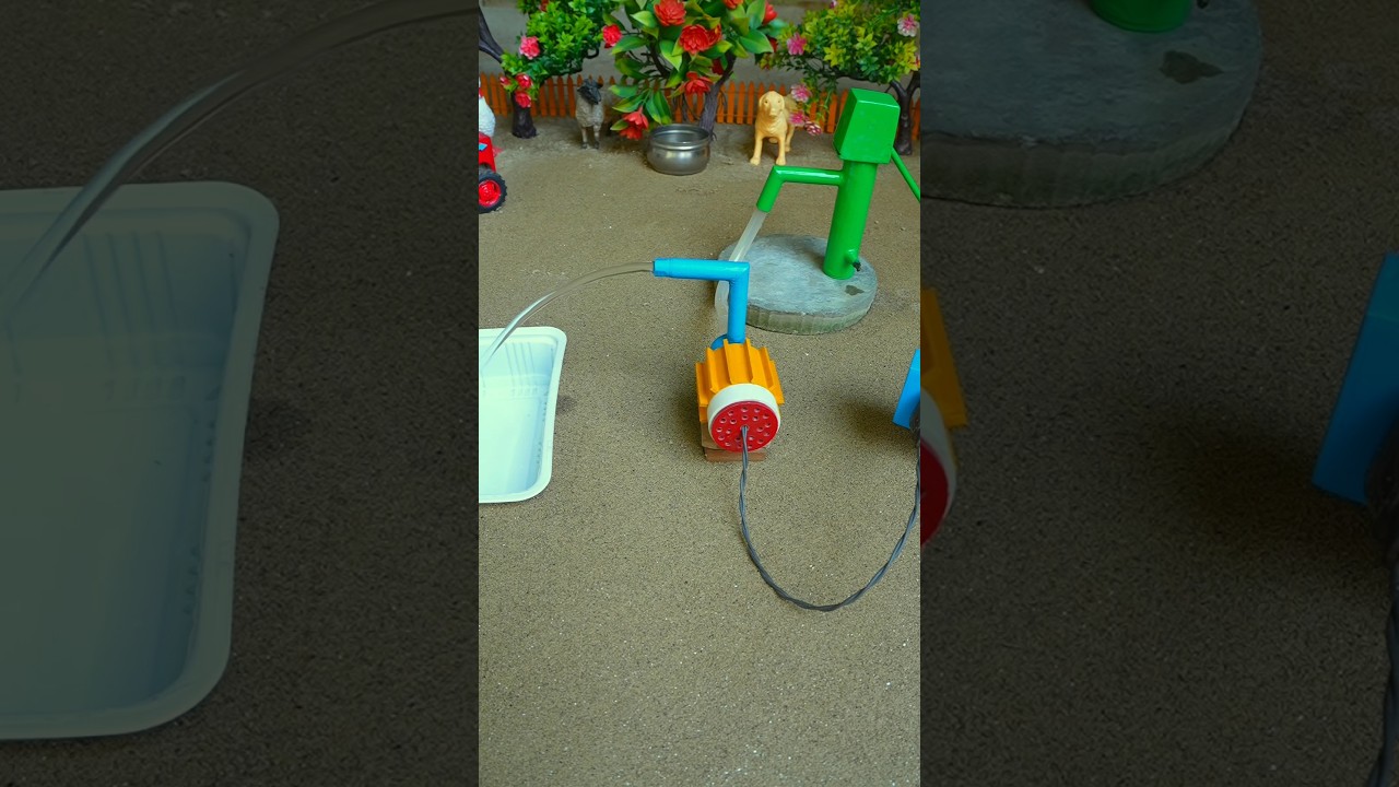 Mini hand pump project water with supply motor drinks sheep duck for farm #waterpump #shorts #292