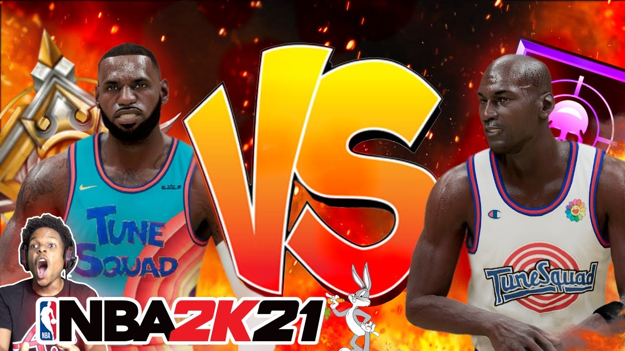 SPACE JAM ON NBA 2K21 NEXT GEN!! Space Jam LEBRON vs Space Jam JORDAN!!