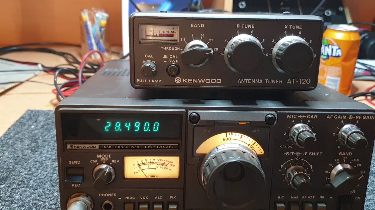 Kenwood TS130S HF Transceiver, and what an original box/books/pwr cord example that works so well...
