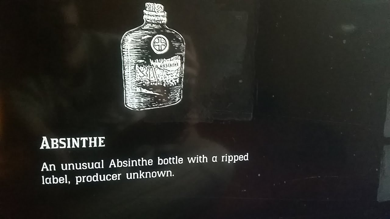 Red Dead Online - Antique Alcohol Bottles - Absinthe