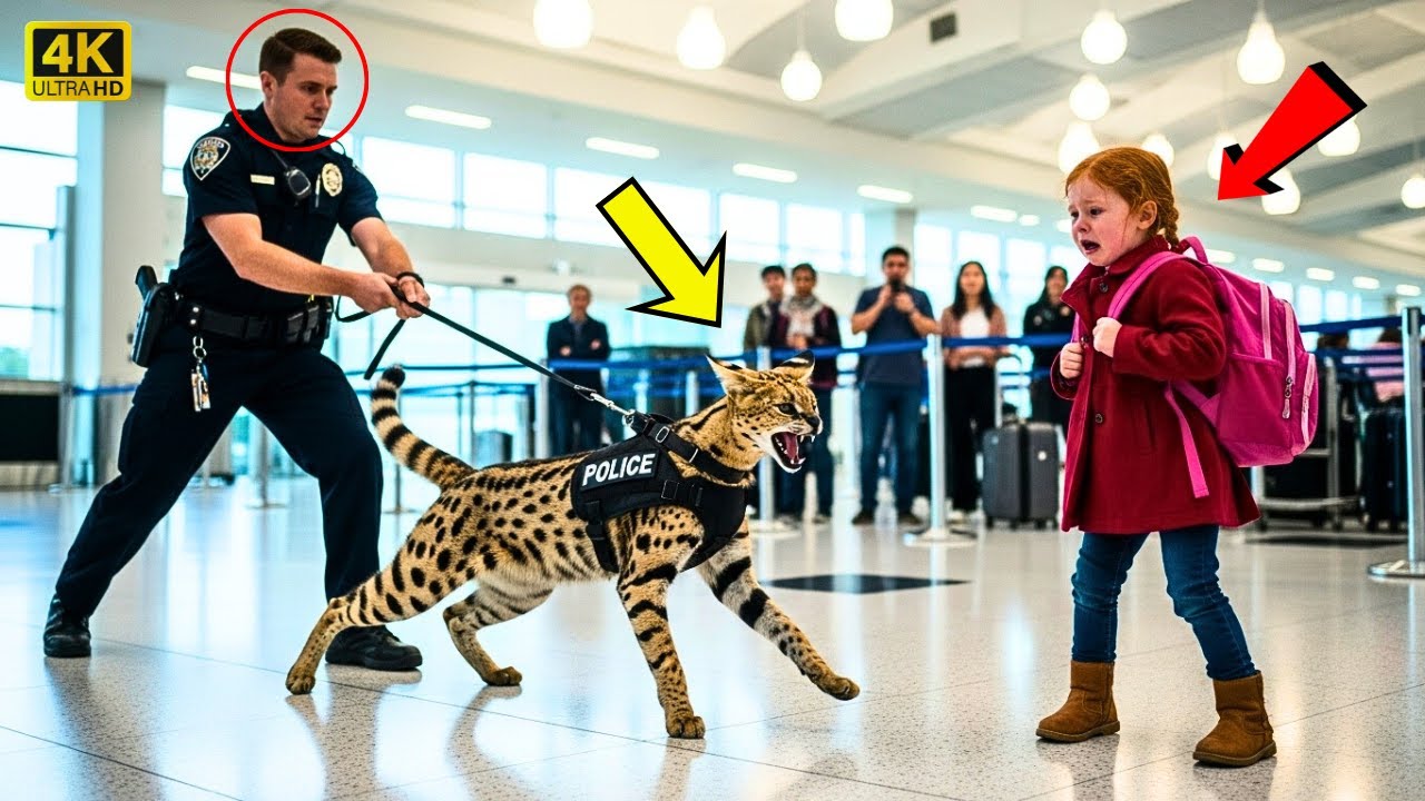 Hero Police Cat Saves Innocent Child at Airport | True Story.