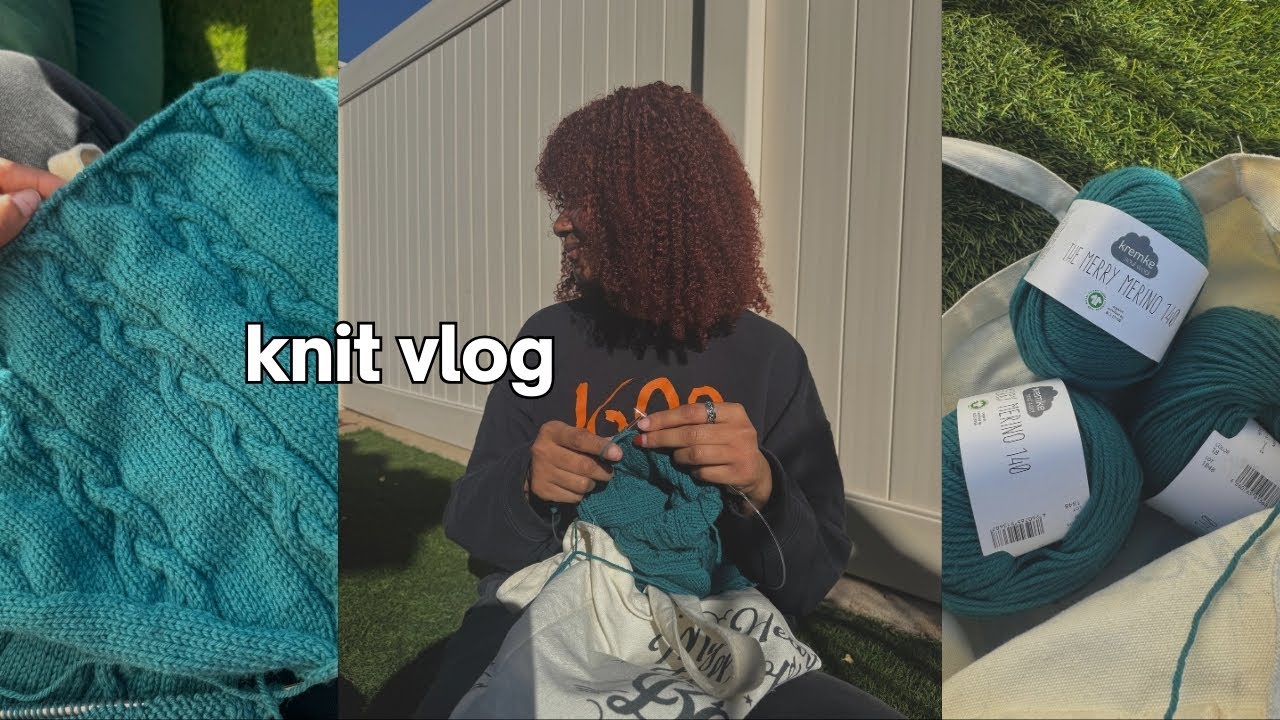I'm finally knitting again! | KNIT VLOG