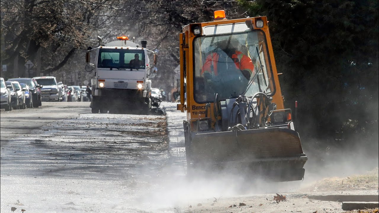 Spring-cleaning Montreal's streets and sidewalks