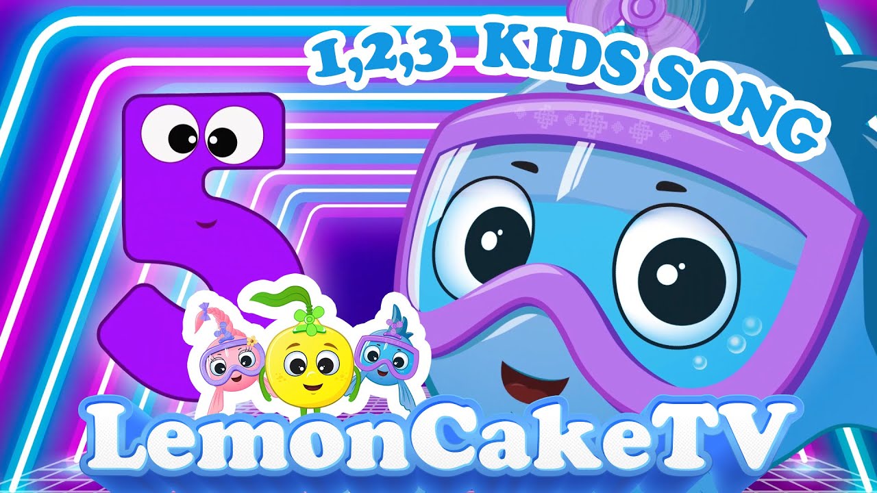 One Two Three | LemonCakeTV | Nursery Rhymes & Kids Songs