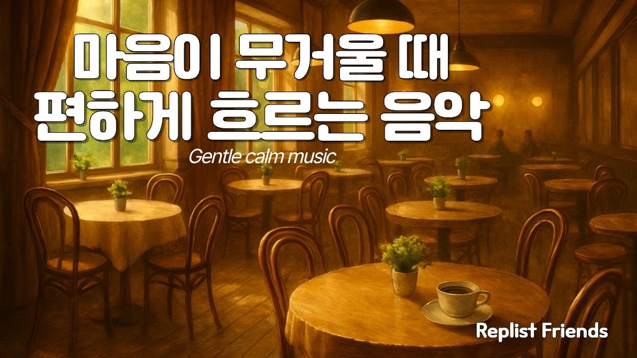 ☕037 |  마음 무거울 때 편하게 흐르는 음악 | 마음이 가라앉을 때 자연스럽게 호흡을 고르게 해주는 음악입니다 │ Replist Friends
