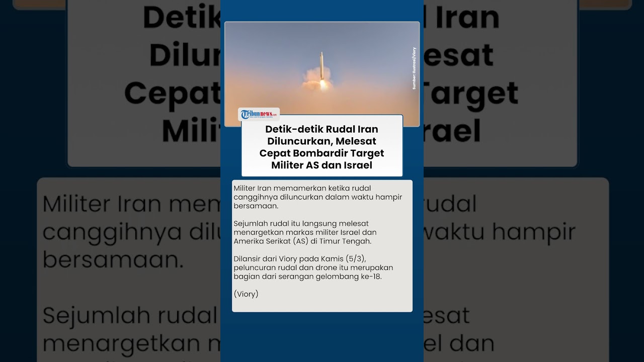 Iran Unjuk Taring, Pamer Peluncuran Rudal Canggihnya: Melesat Bombardir Target Militer AS-Israel