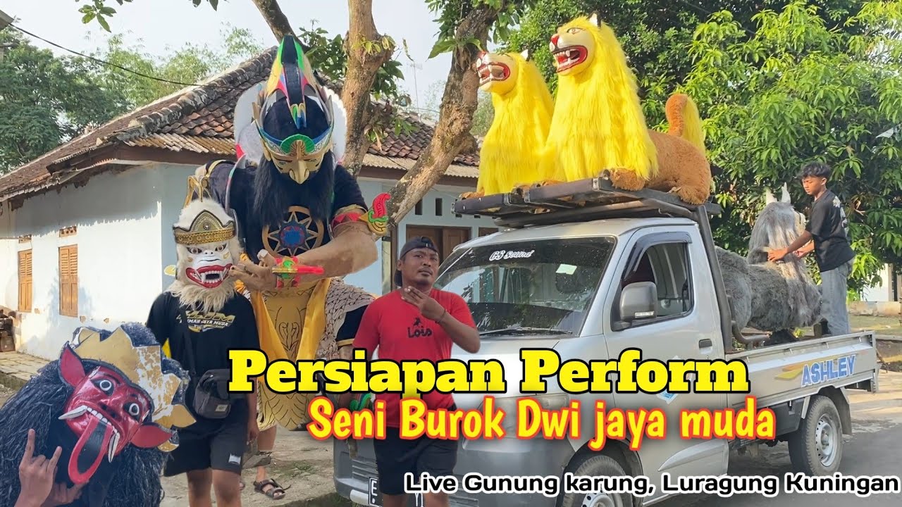 Vlogg Persiapan Perform Seni Burok Dwi jaya muda live gunung karung