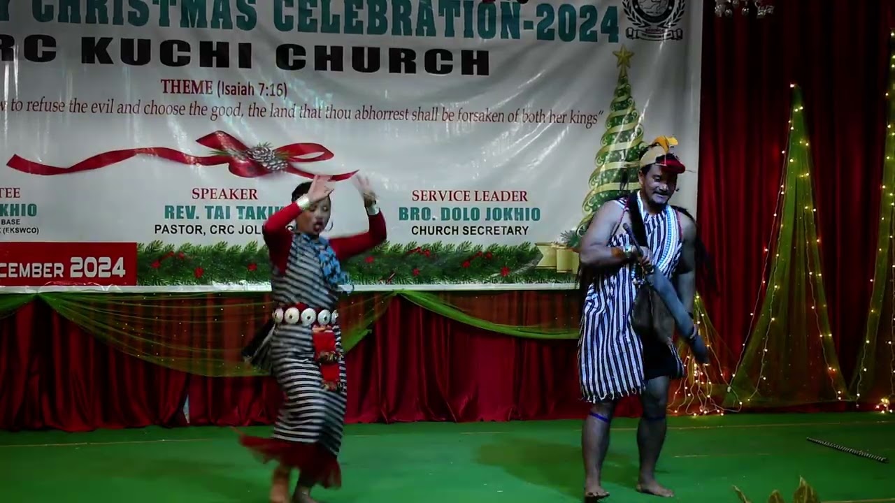 Ngulle Solaju Nyishi Song || Real Couple Dance Winner || Sangewa Fellowship X-Mas 2024 CRC Kuchi