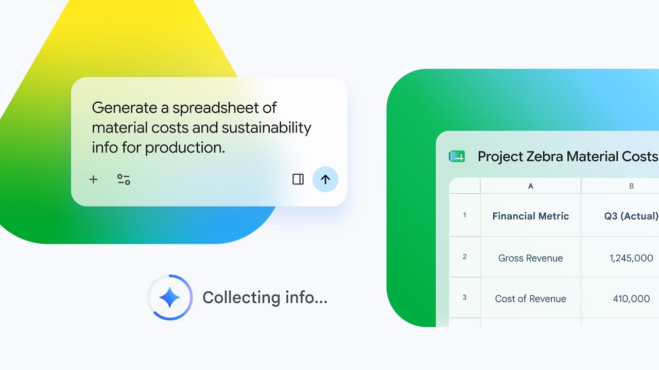 Build Structured Spreadsheets Directly in Google Drive | Gemini in Google Workspace