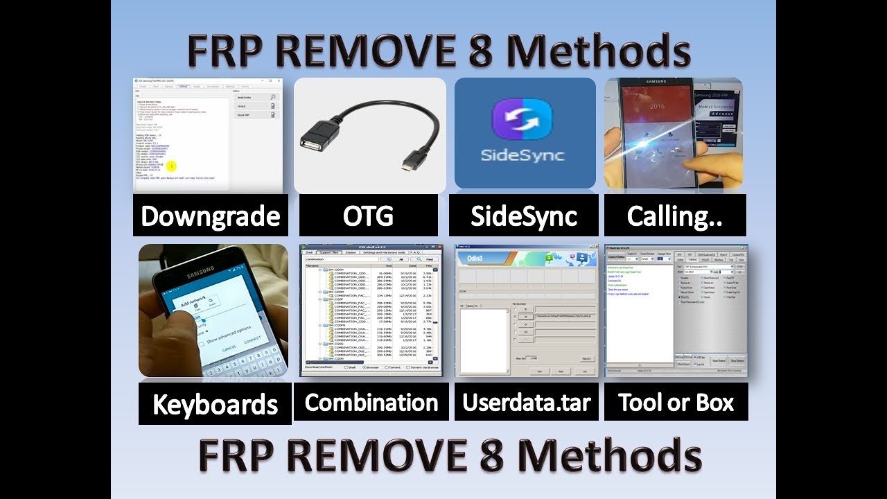 All Mobile FRP Unlock 8 Methods | Remove/Bypass Google Account of Any Mobile samsung, oppo, vivo mi