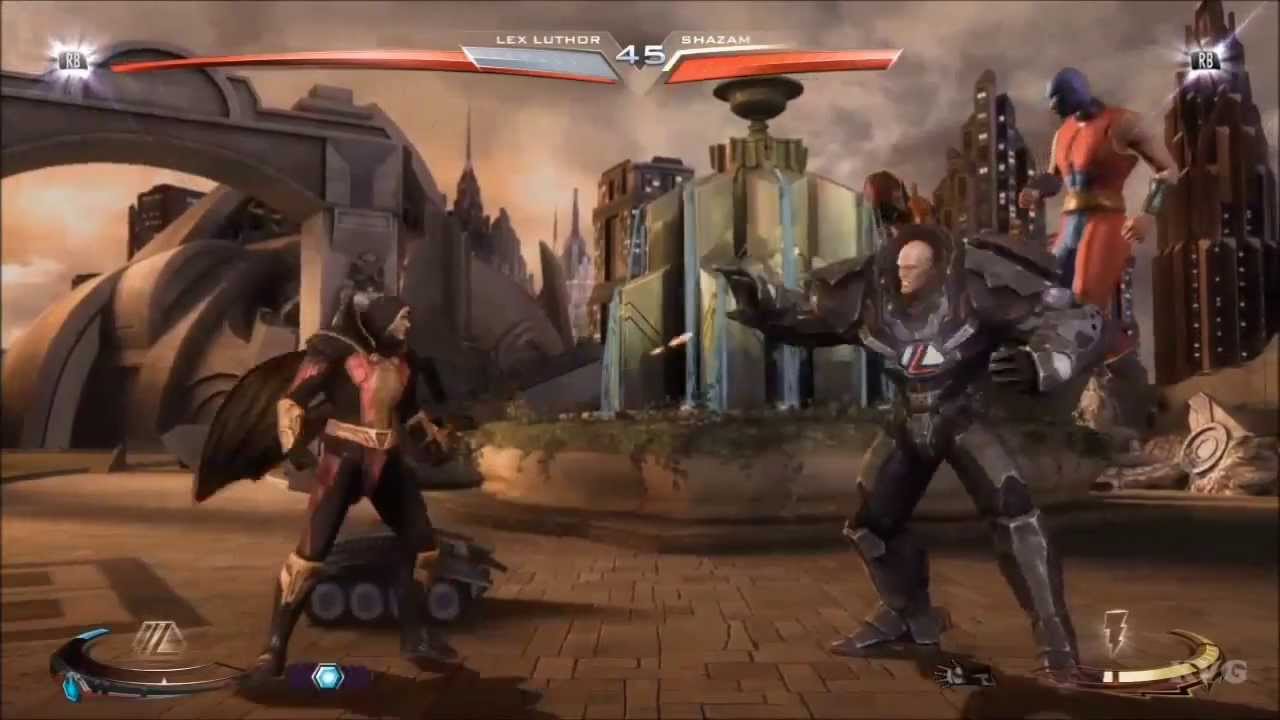 Injustice: Gods Among Us - Lex Luthor VS Shazam (Story Battle 36) [HD]
