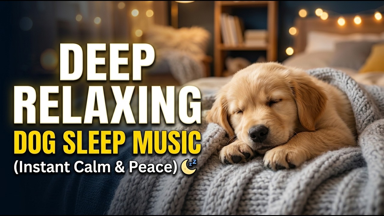 10 Hours of Calming Music for Dogs 🐶💖 Anti-Separation Anxiety Relief Music 🎵🐶 Deep Sleep Music