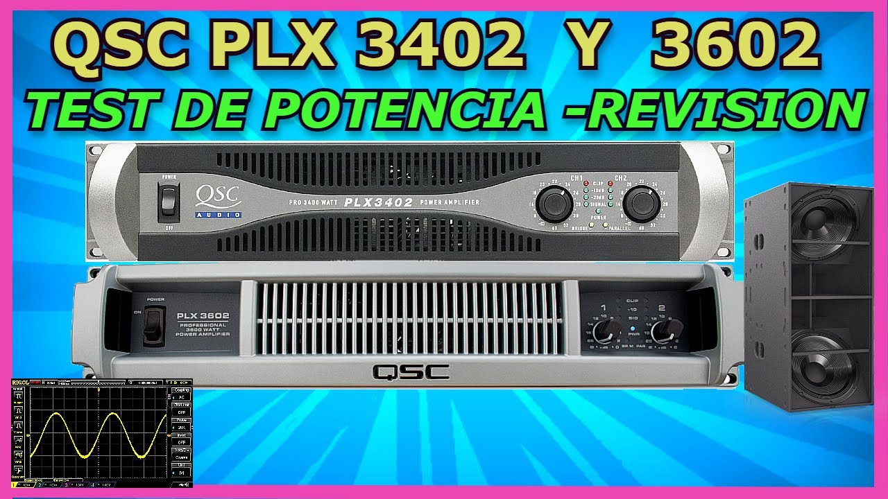 QSC PLX 3402 💥TEST DE POTENCIA💪🏽REVISION, PRUEBA DE SONIDO🔊🧿🎶®
