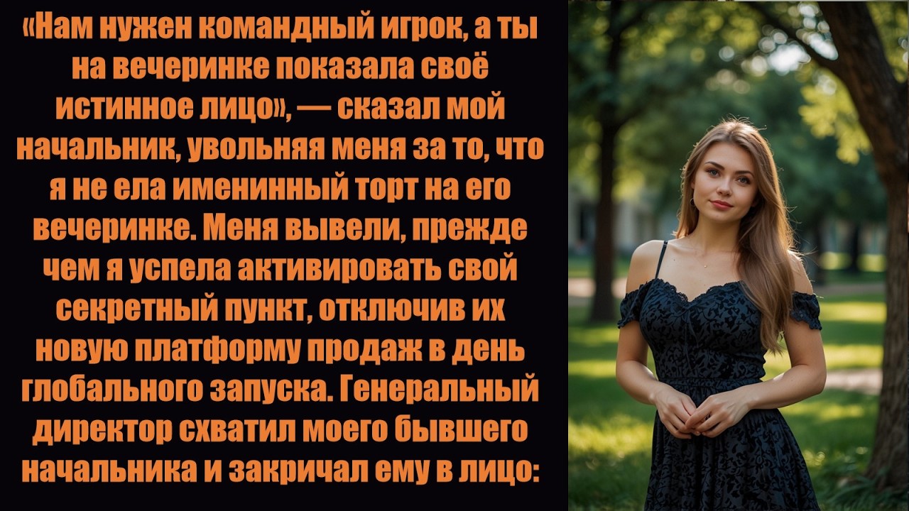 Уволенный за отказ от именинного торта, я в отместку распустил их компанию.